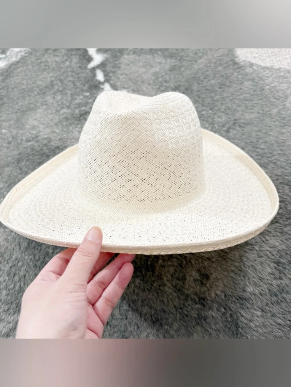 NWT GIGI PIP CARA LOREN PENCIL BRIM STRAW S/M 57 - Picture 4 of 13